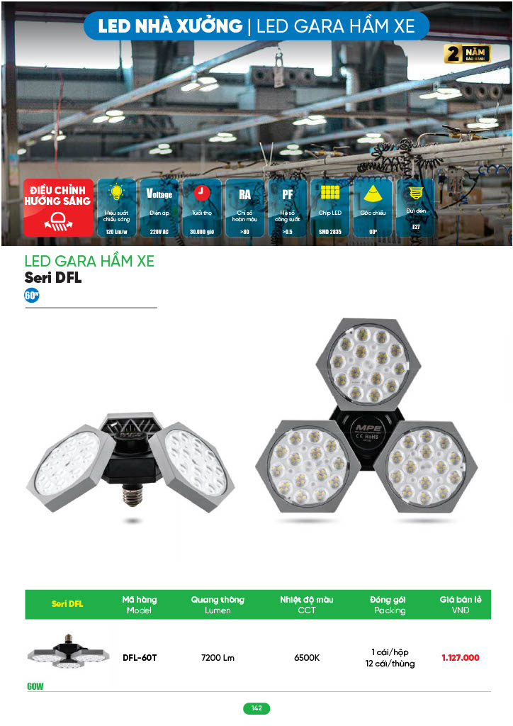 Đèn Led Gara hầm xe