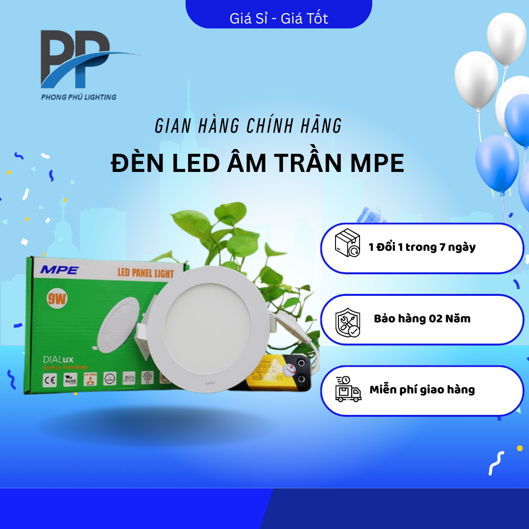 Đèn Âm Trần Nhôm RPL Tròn MPE